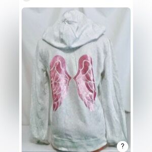 NWOT! Vintage Victorias Secret Supermodel ANGEL WING Sequins Bling Hoodie